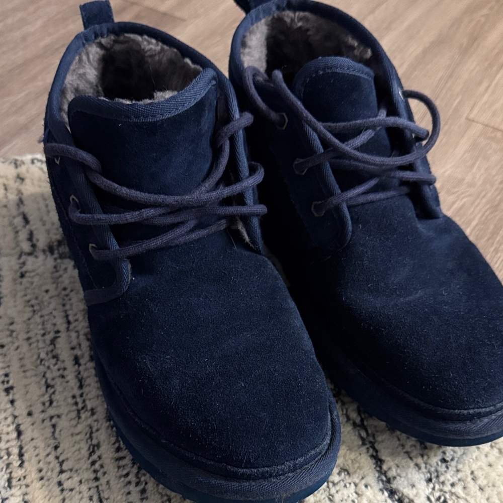 UGG Men's Dark Blue Suede Boots